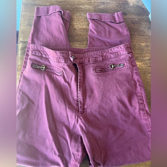 Vintage Marisa canvas maroon jeans - Picture 1 of 5